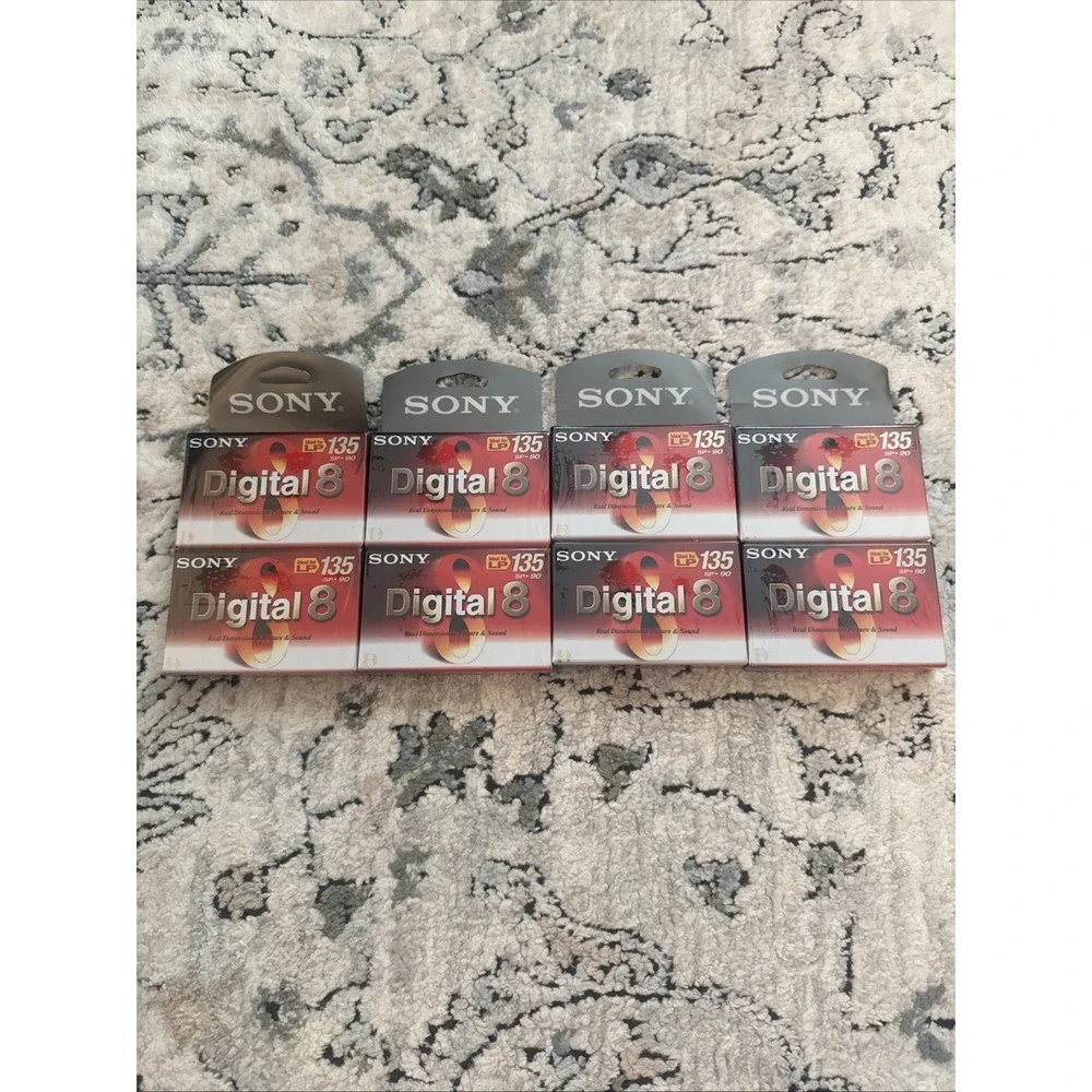 Lot Of 8 Sony Digital 8 Tape LP 135 min SP 90min Camcorder N8-90P2 New & Sealed